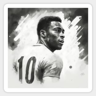 Pele - The number 10 Sticker